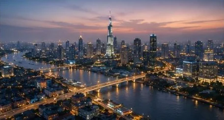 Chặng bay vận chuyển hàng hoá qua đô thị về đêm